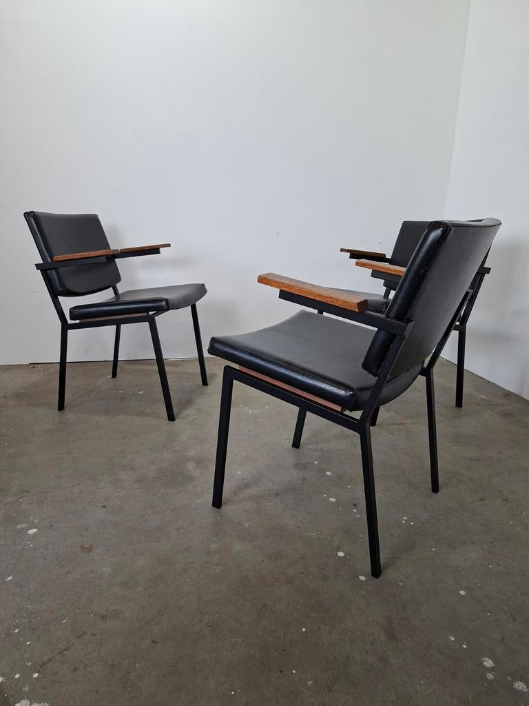 Mid century fauteuil, Ophalen, Gebruikt, 50 tot 75 cm