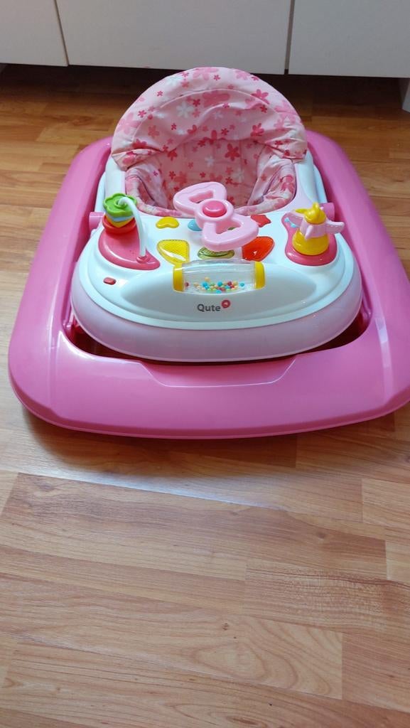 Roze Baby Loopstoel met Speelpaneel, Ophalen of Verzenden