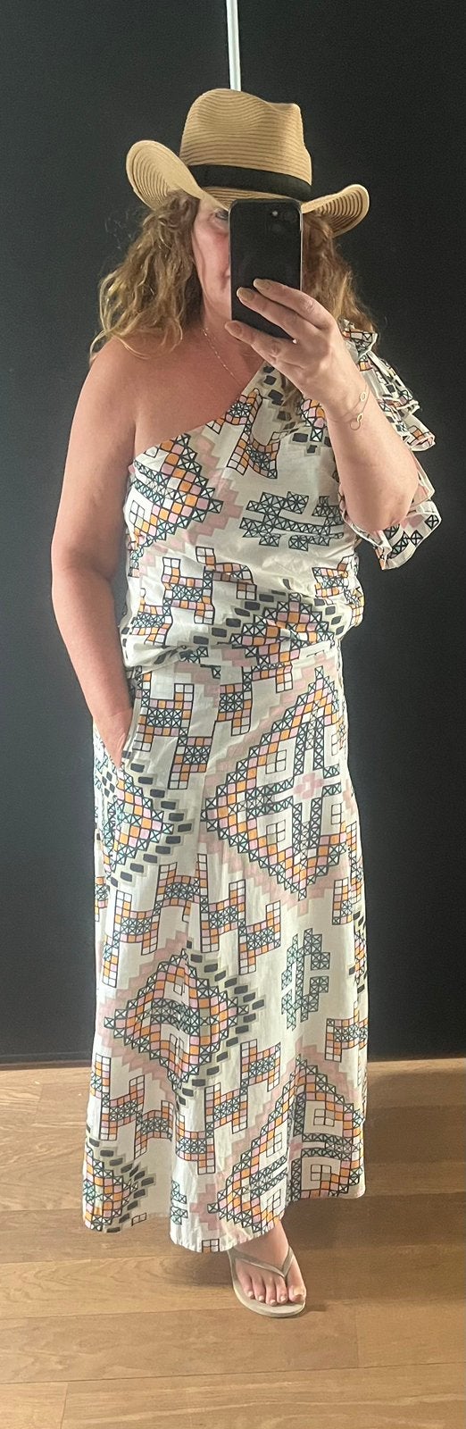 Geweldige rok en top van Lonneke Nooteboom maat M / L / XL, Ophalen of Verzenden, Zo goed als nieuw, Maat 42/44 (L), Onder de knie