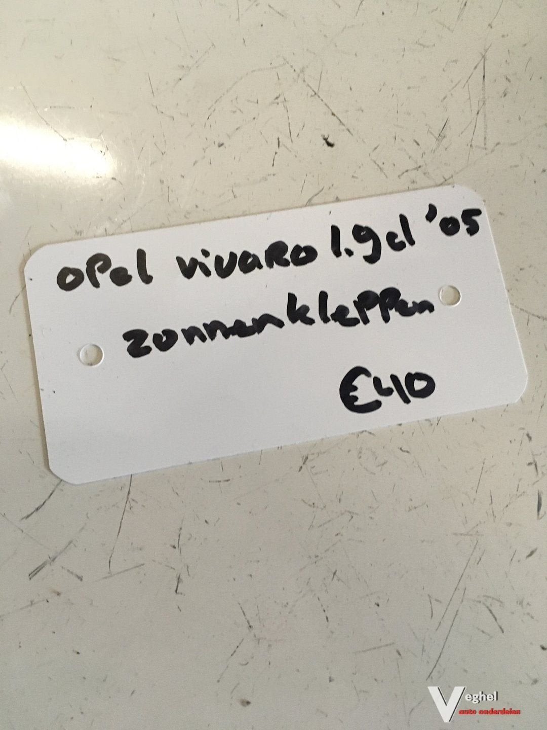 Opel Vivaro 1.9 D 2005 Zonneklep Set, Gebruikt, -, -, Ophalen of Verzenden