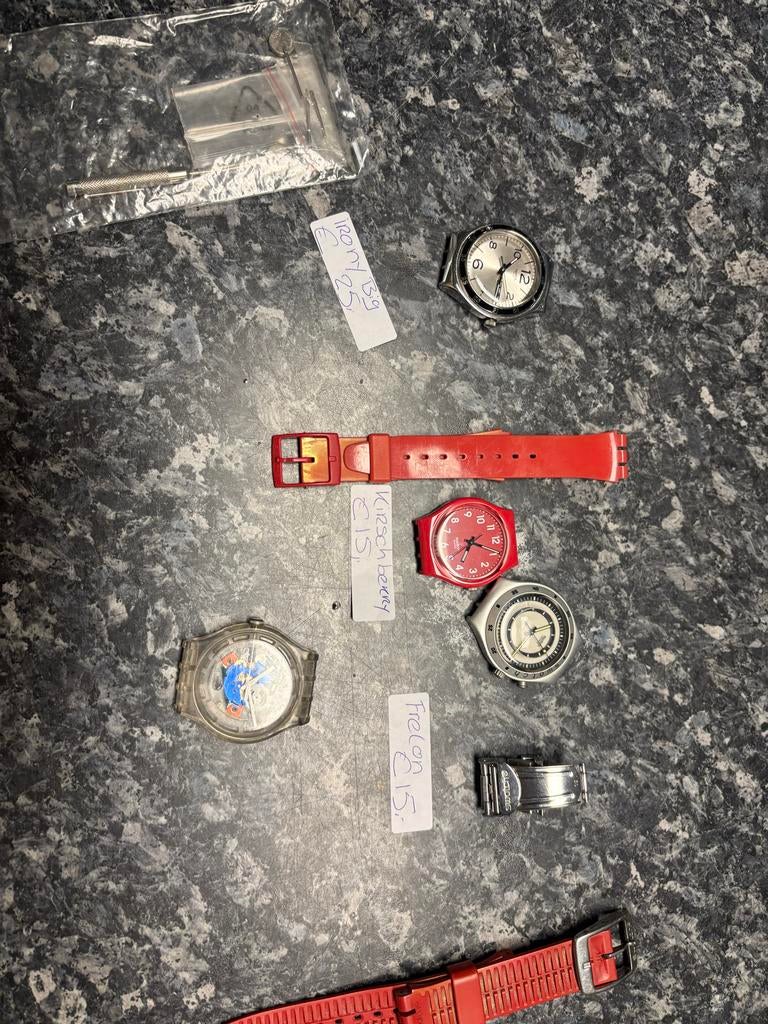 Vintage Swatch Horloges - Meerdere modellen, Sieraden, Tassen en Uiterlijk, Horloges | Heren, Kunststof, Gebruikt, Polshorloge