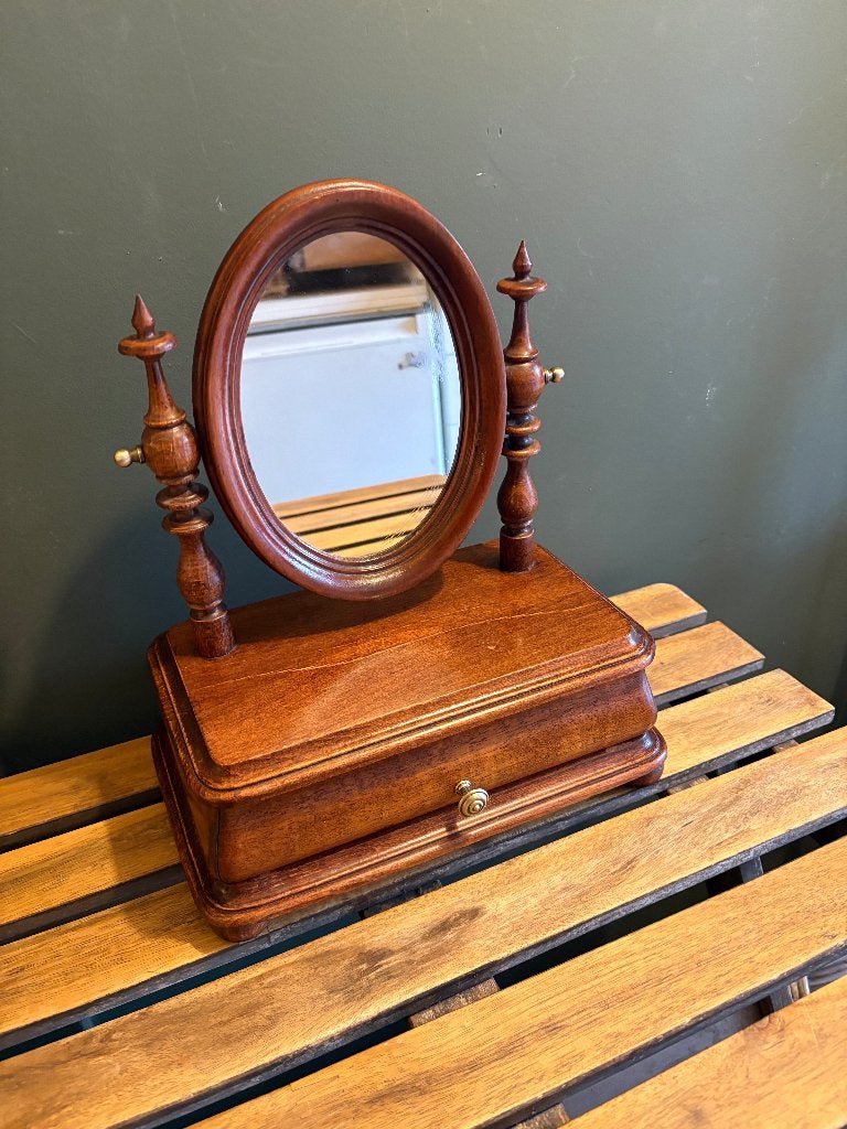 Antiek Meesterstuk of Gezelstuk Kapspiegel of Tafeltoilet., Ophalen of Verzenden