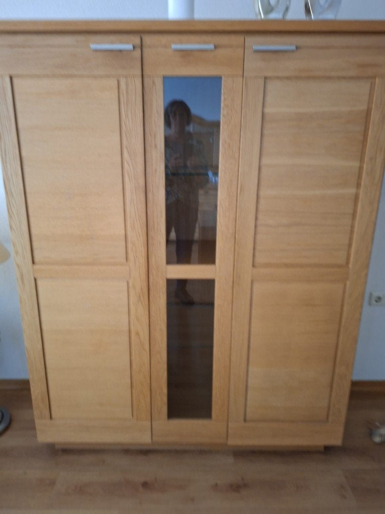 Servieskast, Ophalen, Gebruikt, 100 tot 150 cm, Eikenhout