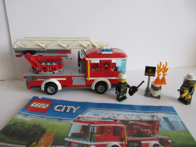 60107, City Brandweerauto., Ophalen of Verzenden, Zo goed als nieuw, Complete set, Lego