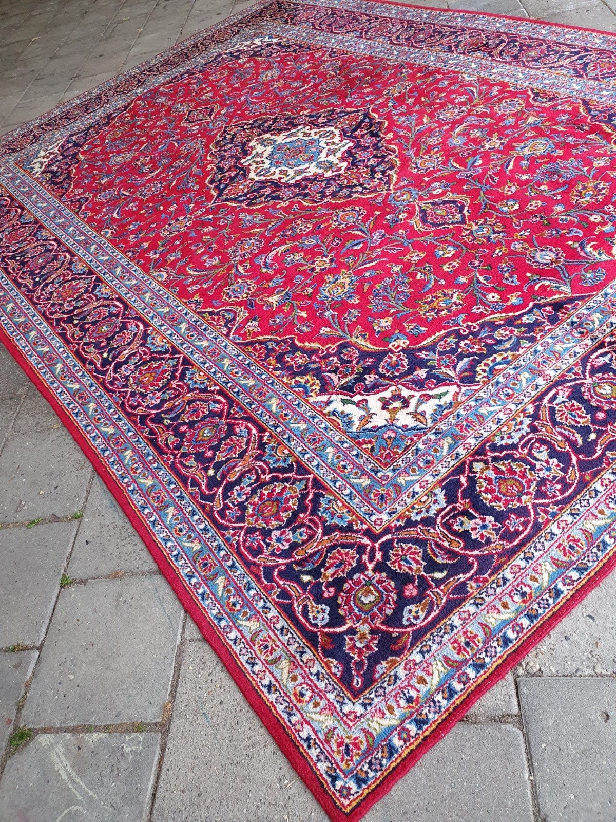 Perzisch tapijt Keschan 350x250 cm., Ophalen of Verzenden, Zo goed als nieuw, Rechthoekig, 200 cm of meer