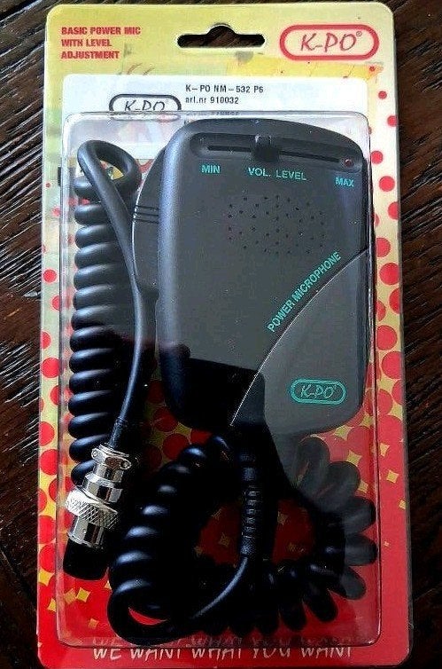 K-PO NM 532 – P6 voorversterkte 6 pins handmicrofoon, Telecommunicatie, Ophalen of Verzenden, Nieuw, Zender en Ontvanger