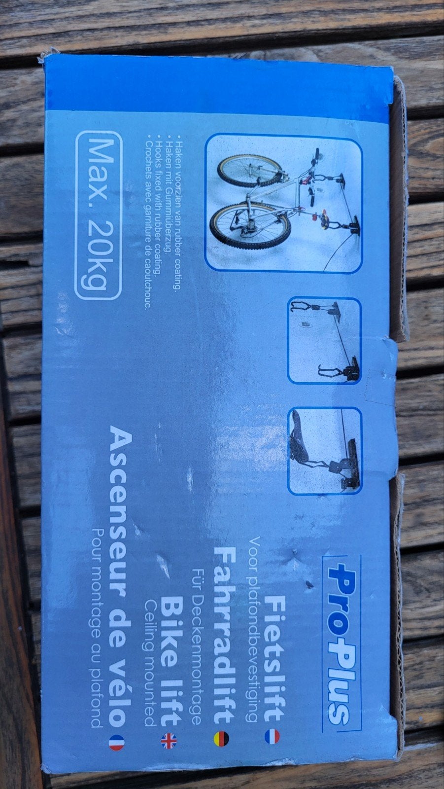 Pro-Plus Fietslift - Plafondbevestiging (Max. 20kg), Ophalen, Nieuw, Pro-Plus
