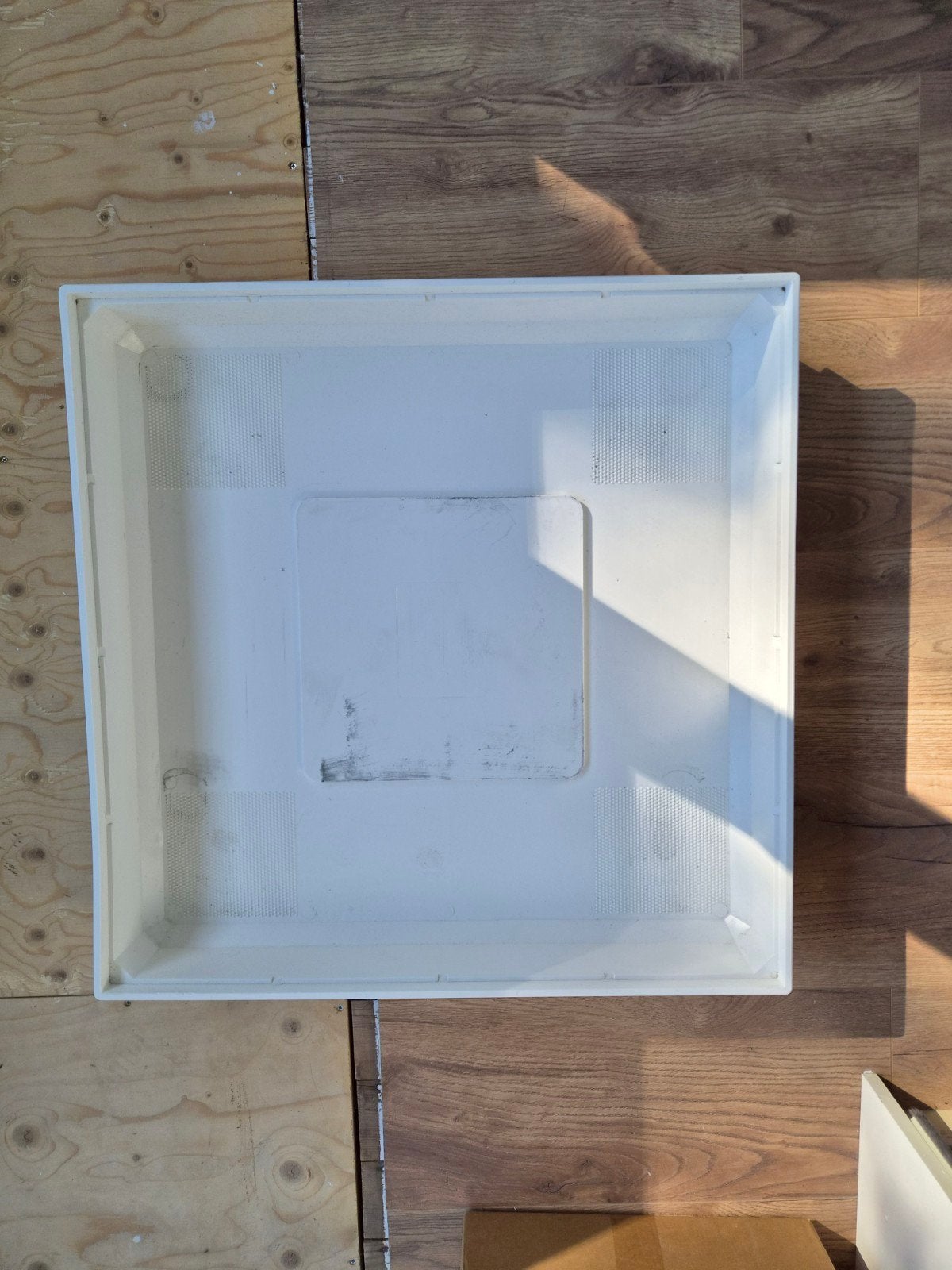 Lekbak voor wasmachine 70x70cm, Ophalen, Gebruikt