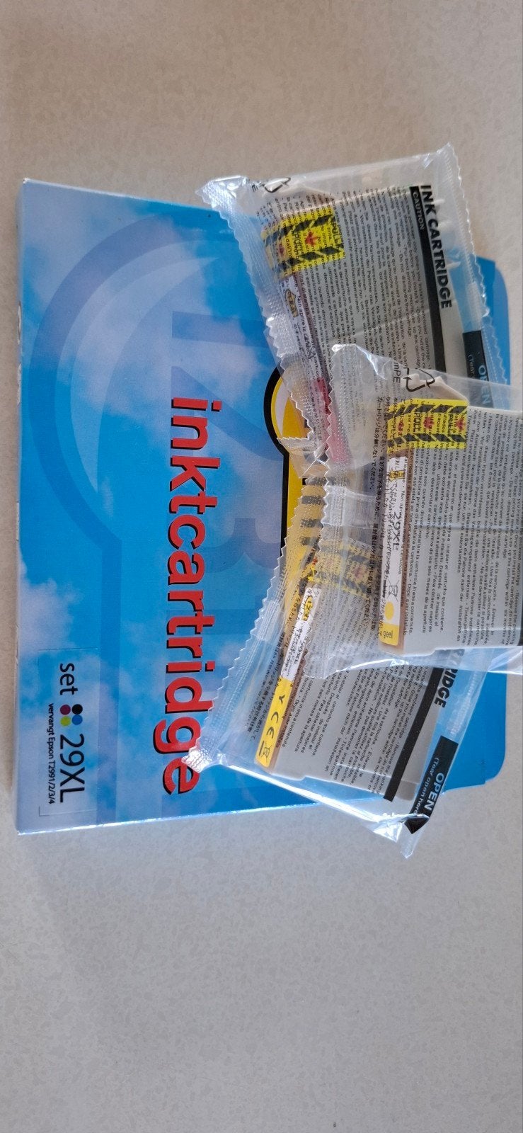 Epson T2991 Inktcartridges - 2x Geel, 1x Magenta, Ophalen of Verzenden, Nieuw, Cartridge, Epson