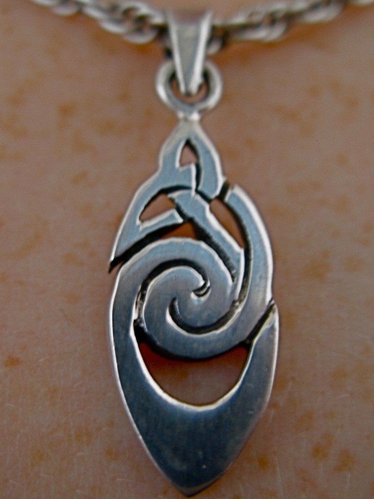 Zilveren 925 zilver kettinghanger mooi keltisch knoopwerk, Verzenden, Nieuw, Zilver, Zilver