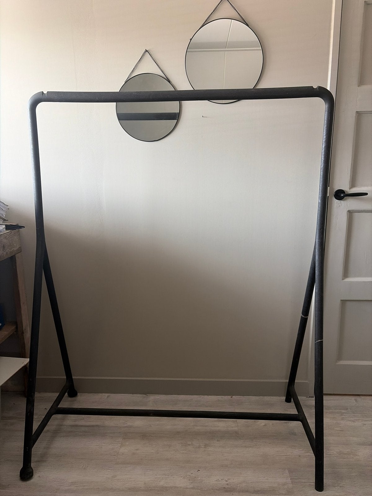 Zwart kledingrek 117x150cm, Ophalen, Gebruikt