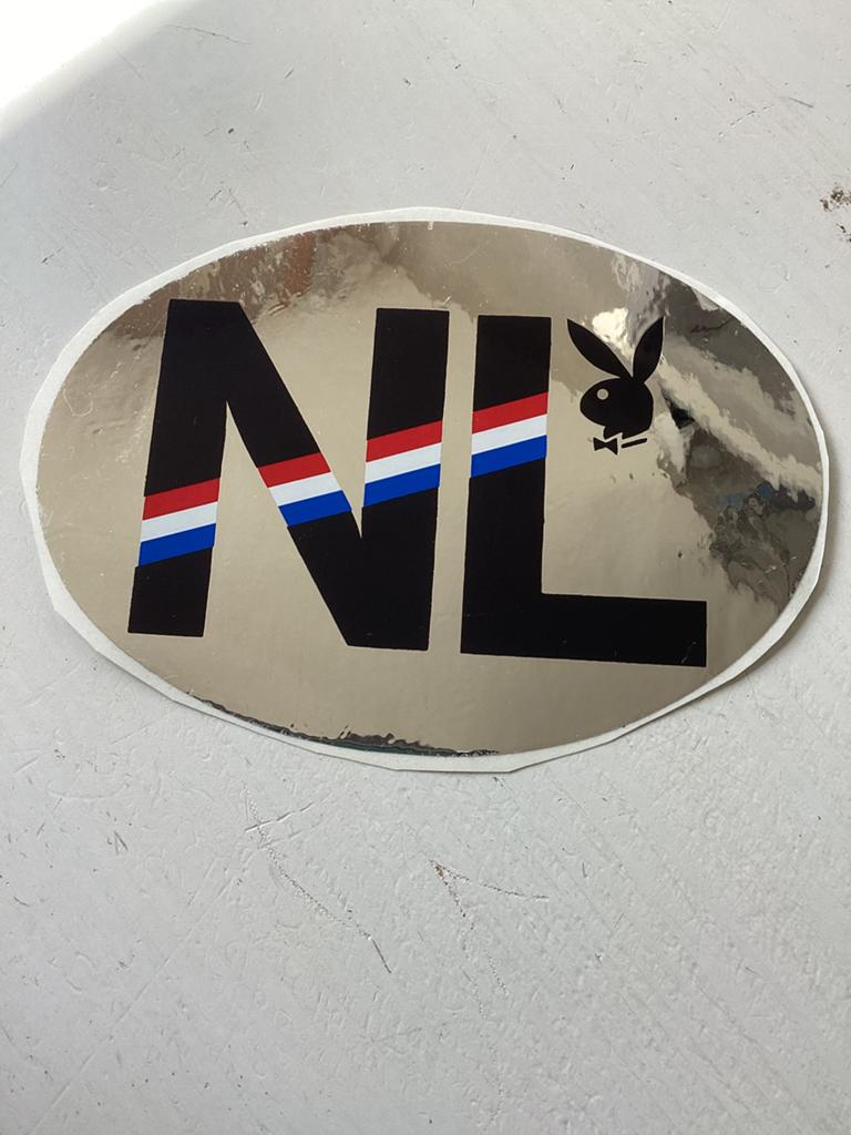 Foliesticker NL/Nederland Playboy, Verzenden, Zo goed als nieuw