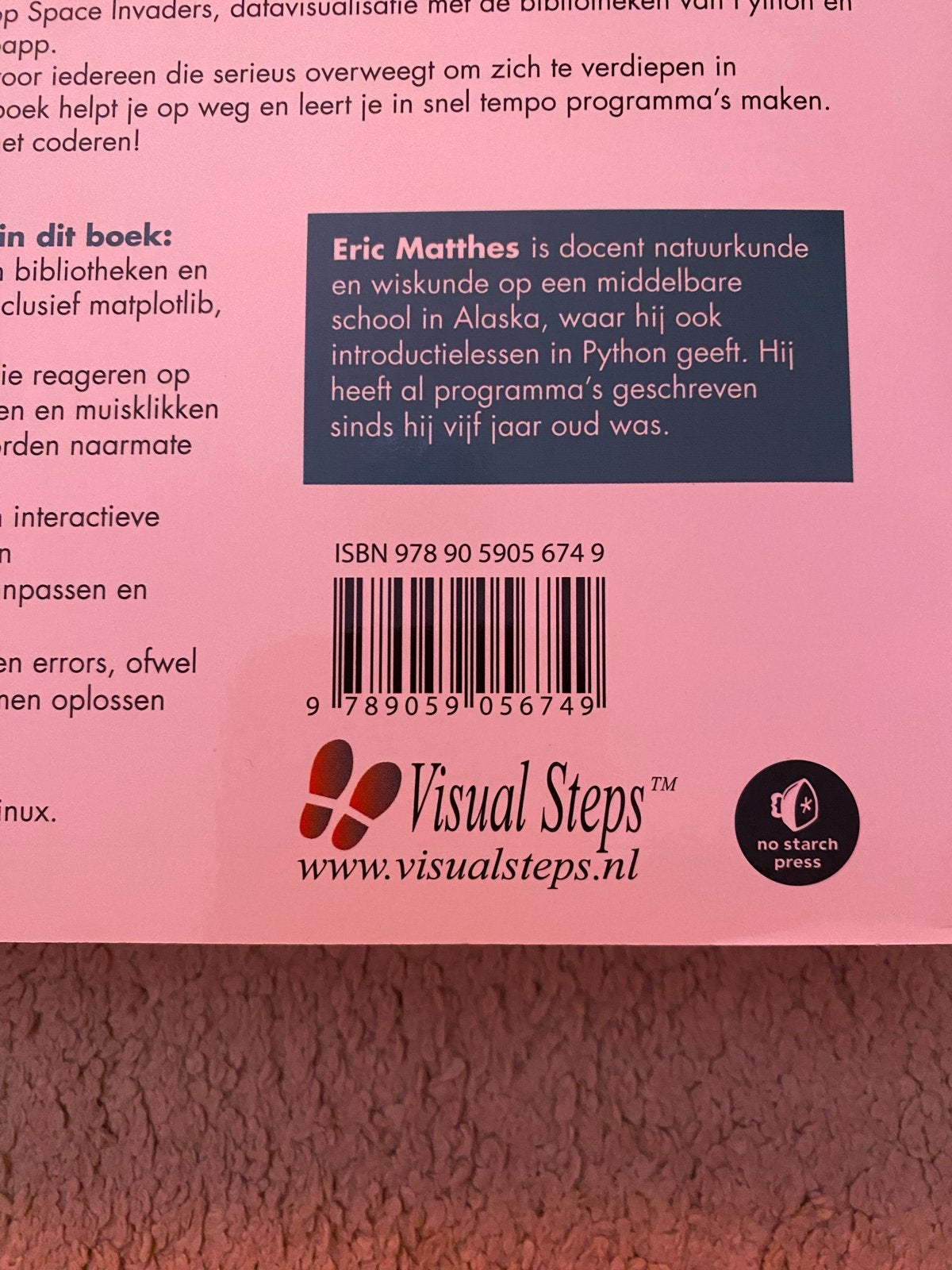 Crash Course Programmeren in Python - Eric Matthes, Ophalen of Verzenden, Zo goed als nieuw, Programmeertaal of Theorie