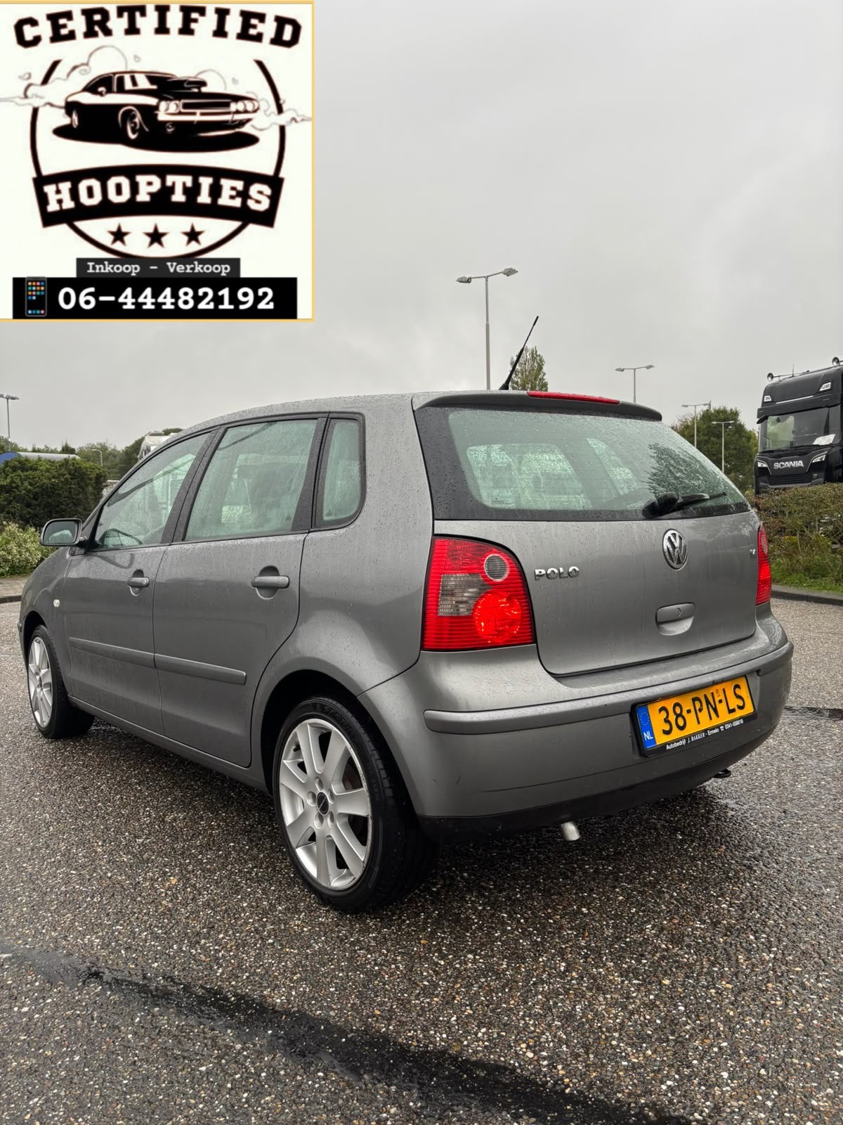 Volkswagen Polo 1.4 55KW 2004 Grijs APK 14/10/2027 RIJ KLAAR, Voorwielaandrijving, 15 km/l, 4 cilinders, Origineel Nederlands