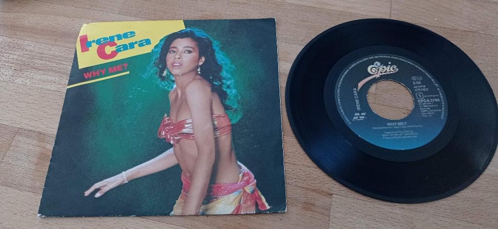 Irene Cara Why me 1983 Moroder EPIC  CBS Biem Stemra, Ophalen of Verzenden, Zo goed als nieuw, Pop, Originele persing