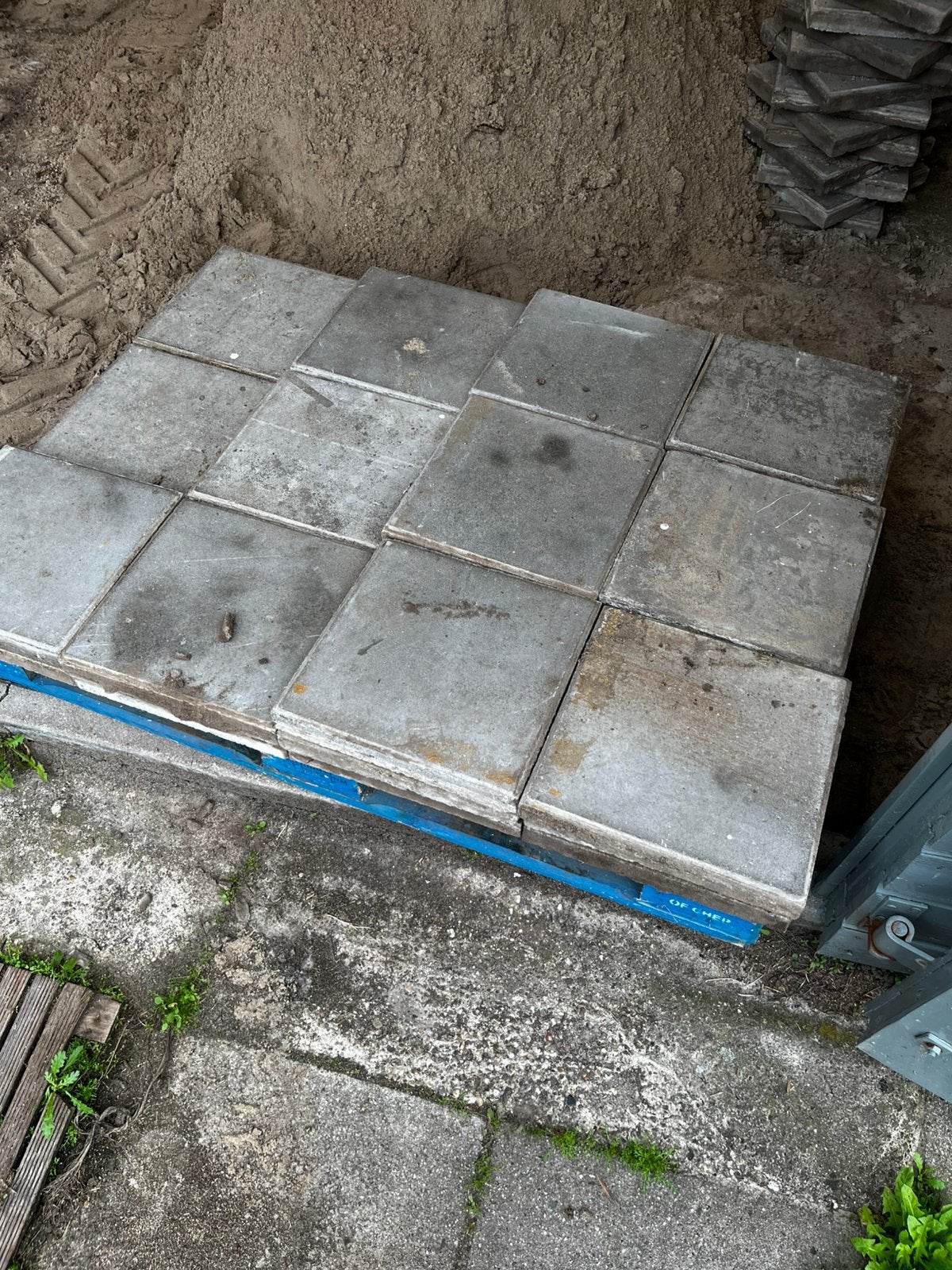 Stoeptegels 30x30 4 cm dik, Ophalen, Gebruikt, 10 m² of meer, Beton