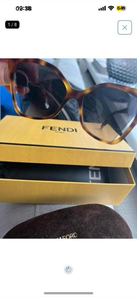 Fendi Women’s Havana/Brown Butterflyshape Fendi fe40010u 53f, Ophalen of Verzenden, Zo goed als nieuw, Bruin, Overige merken