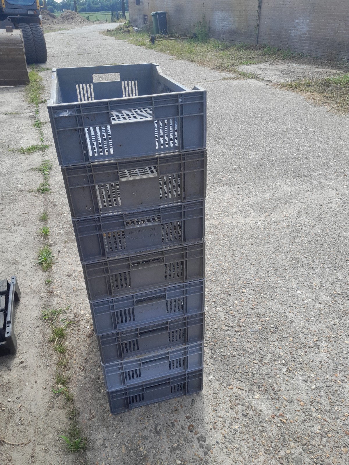 Stevige Gebruikte Kunststof Kratten voor Opslag/Transport, Ophalen, Gebruikt