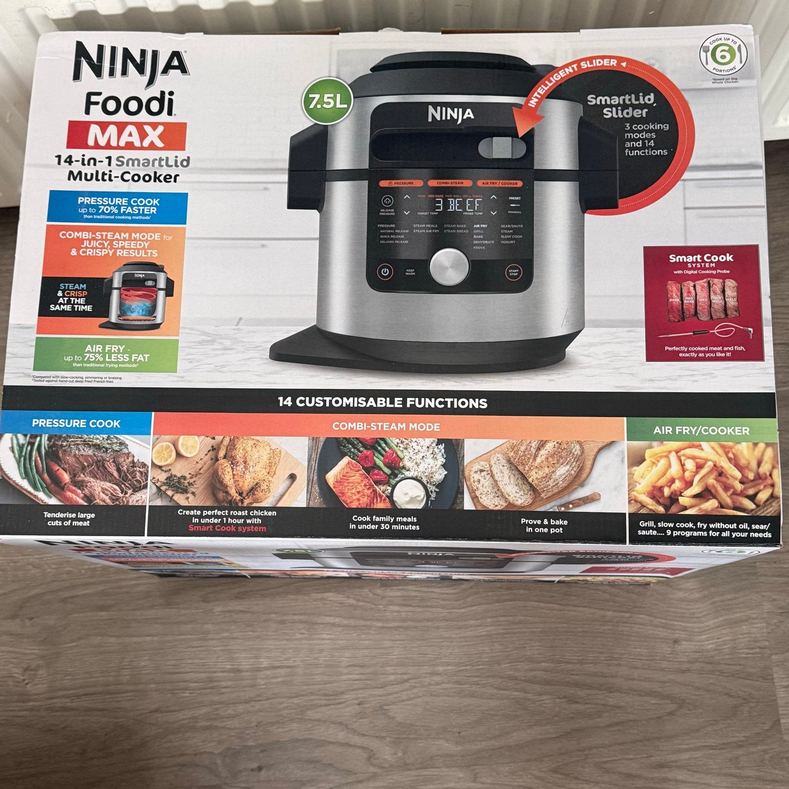 Nieuwe Ninja Foodi MAX 14-in-1 SmartLid Multi-Cooker 7.5L, Ophalen, Nieuw