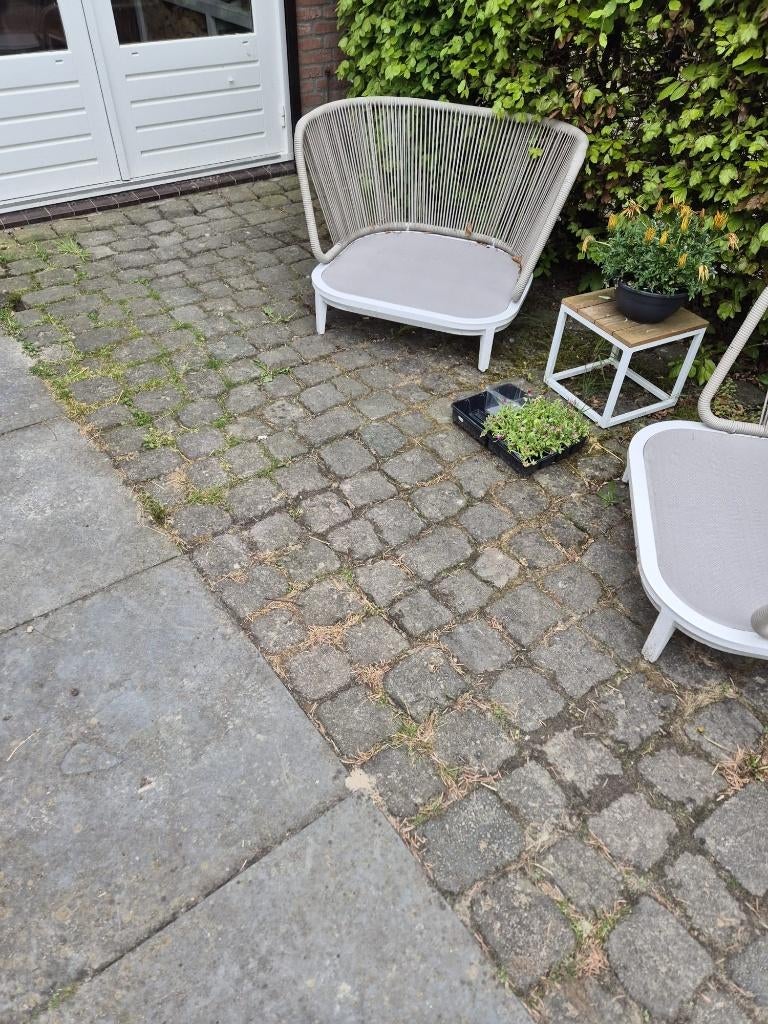 Gratis natuurstenen kinderkoppen – +/-17 m² – grijs, Ophalen, Overige typen, Zo goed als nieuw, Gestraald