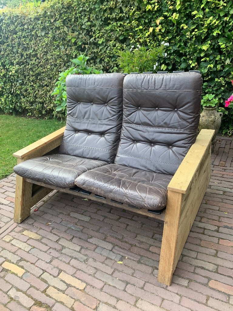 Lounge bankstel 2 en 3 zits Tijdloos., Ophalen, 5 zitplaatsen, Gebruikt, Loungeset