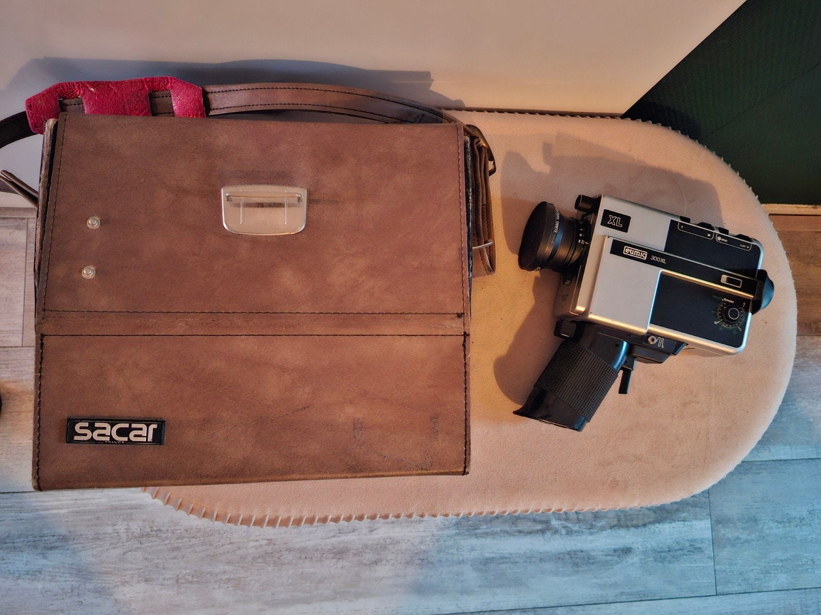 Vintage Eumig 300XL Super 8 Camera met Sacar tas, Ophalen of Verzenden, 8mm, Camera