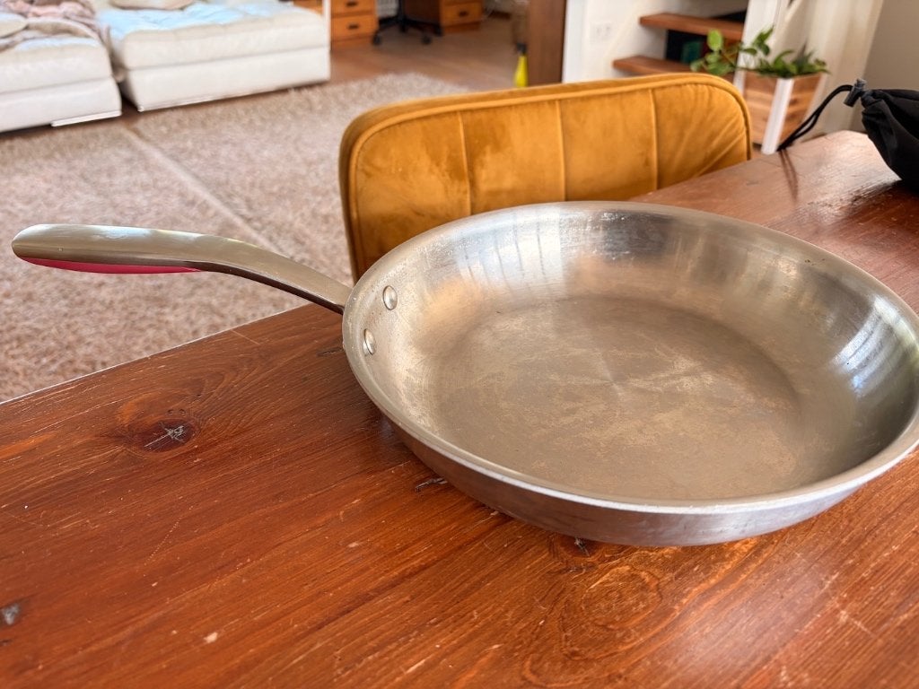 Ikea Sensuell RVS pan - 28cm, Huis en Inrichting, Keuken | Potten en Pannen, Koekenpan, Gebruikt, Ophalen of Verzenden, IKEA