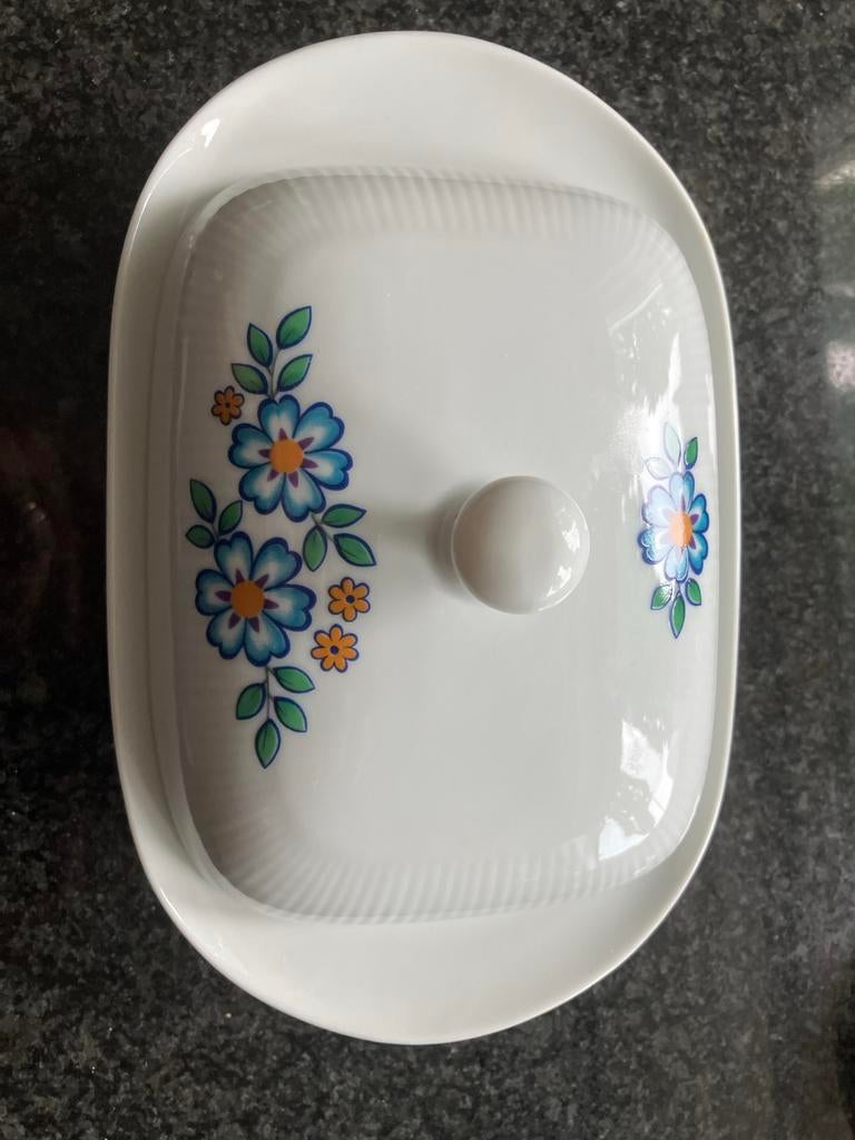 Botervloot met bloemmotief - Winterling Roslau Bavaria, Huis en Inrichting, Keuken | Servies, Ophalen, Gebruikt, Overige typen