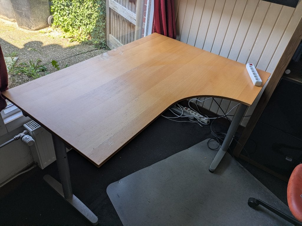 Bureau Ikea | Hoogte verstelbaar, Ophalen, 160 cm, 120 cm, Hout