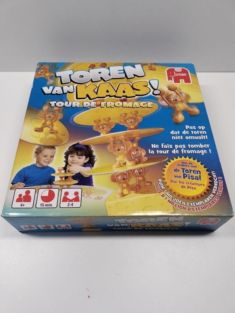 Jumbo Toren van Kaas! - Leuk familiespel, Een of twee spelers, Ophalen of Verzenden, Zo goed als nieuw, Jumbo
