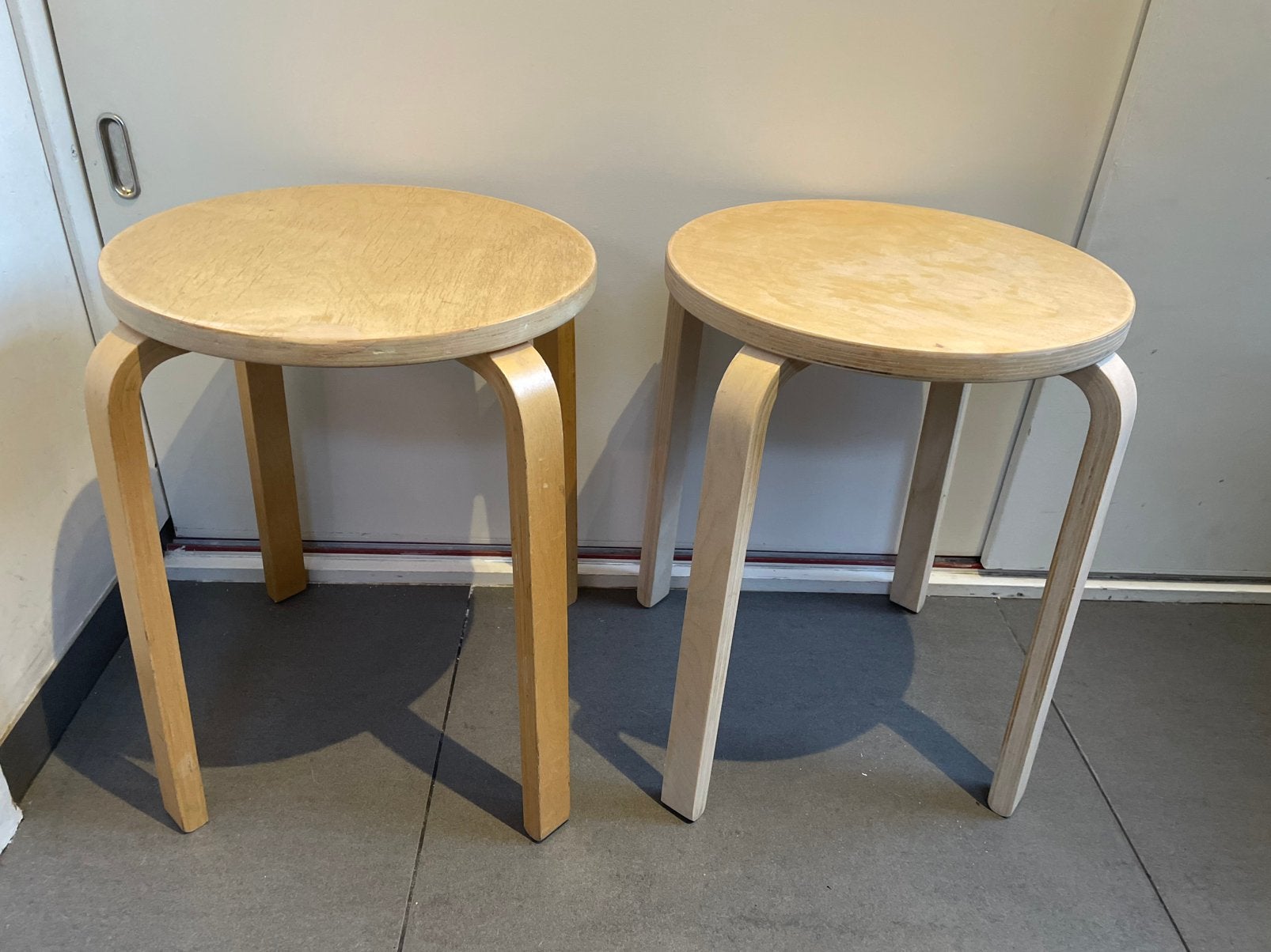 2 Ikea Frosta houten krukken, Ophalen of Verzenden, Gebruikt, Hout