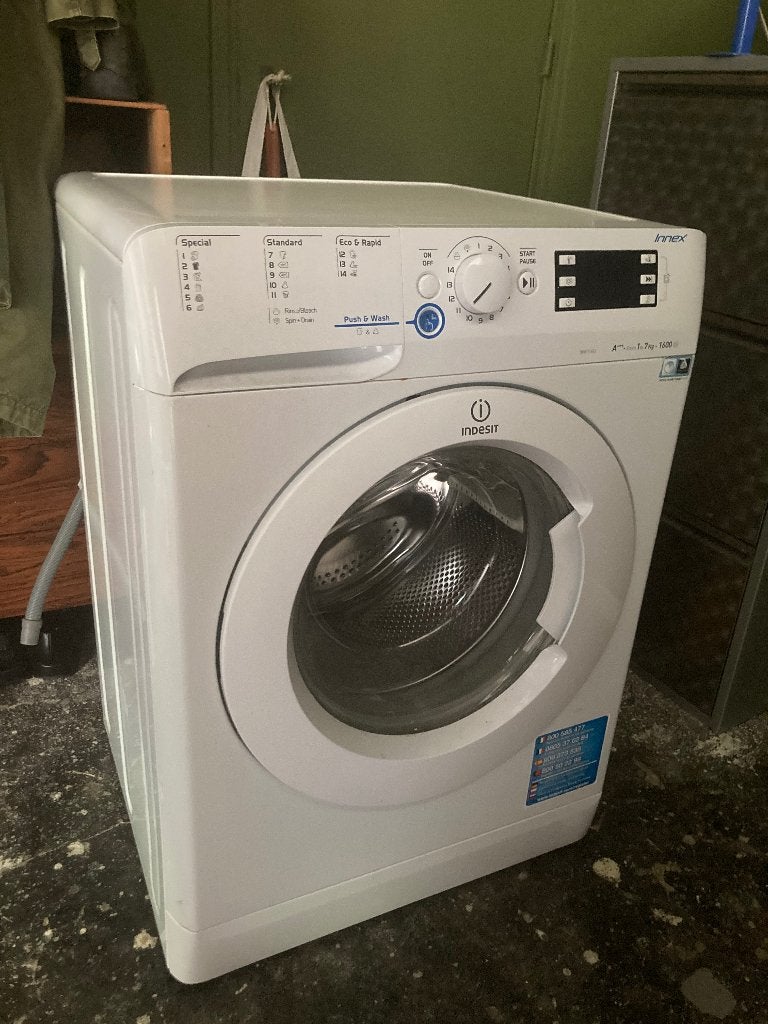 Indesit wasmachine innex (zie omschrijving), Witgoed en Apparatuur, Wasmachines, Ophalen, Gebruikt, Voorlader, 90 tot 95 cm
