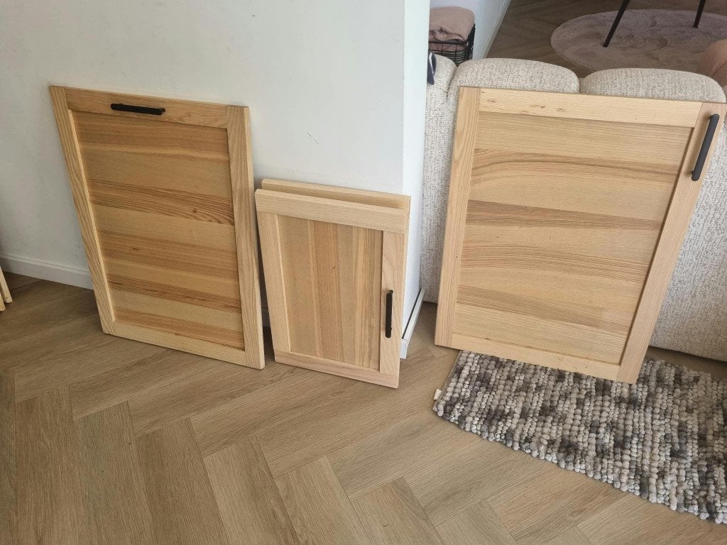 IKEA TORHAMN houten keukenfronten en panelen naturel essen, Ophalen, Gebruikt, 50 tot 100 cm, Minder dan 100 cm