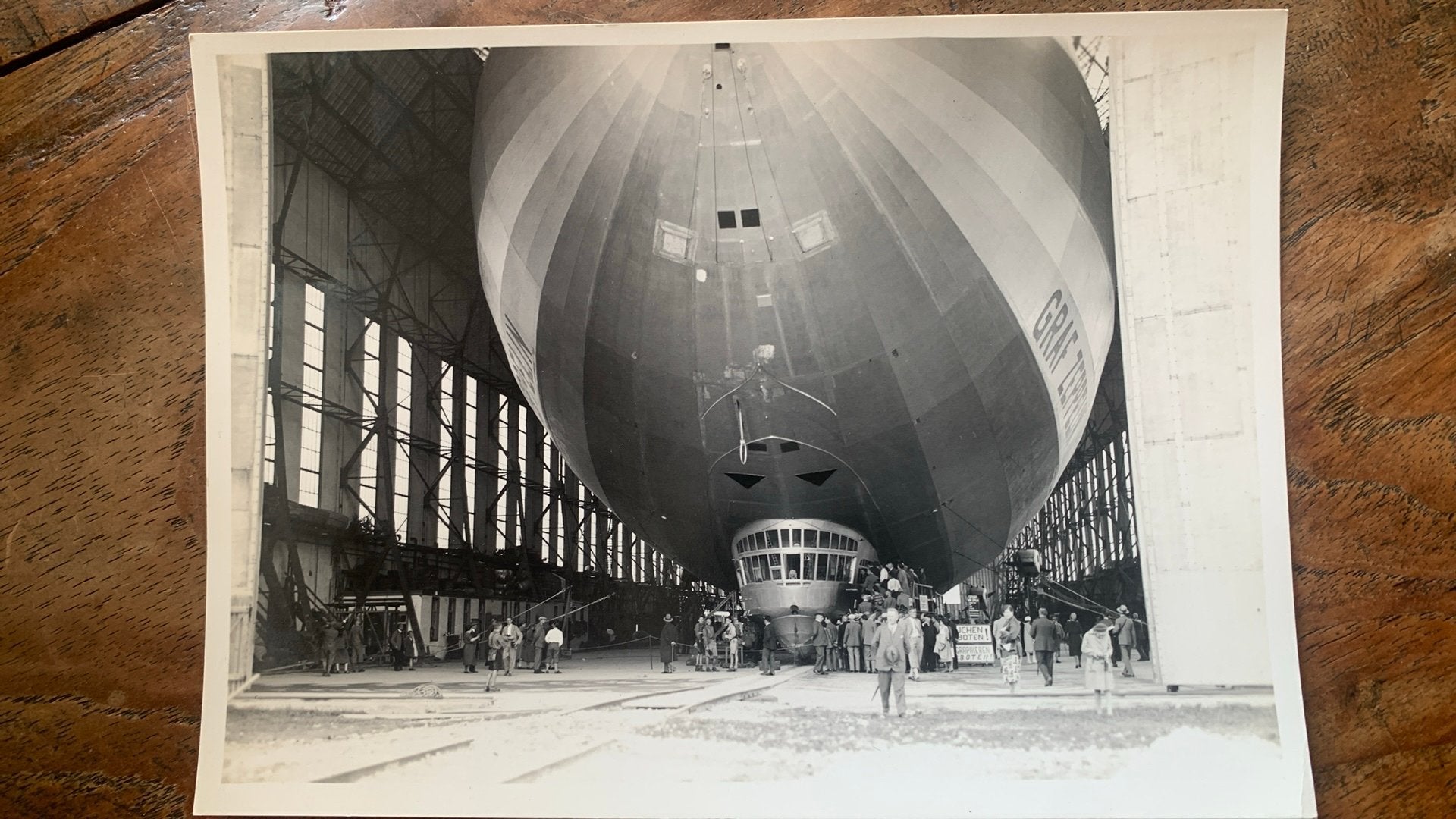 Originele foto van de Graf Zeppelin 16,3 x 11,7 cm, Ophalen of Verzenden, Voor 1940, Zo goed als nieuw, Overige onderwerpen