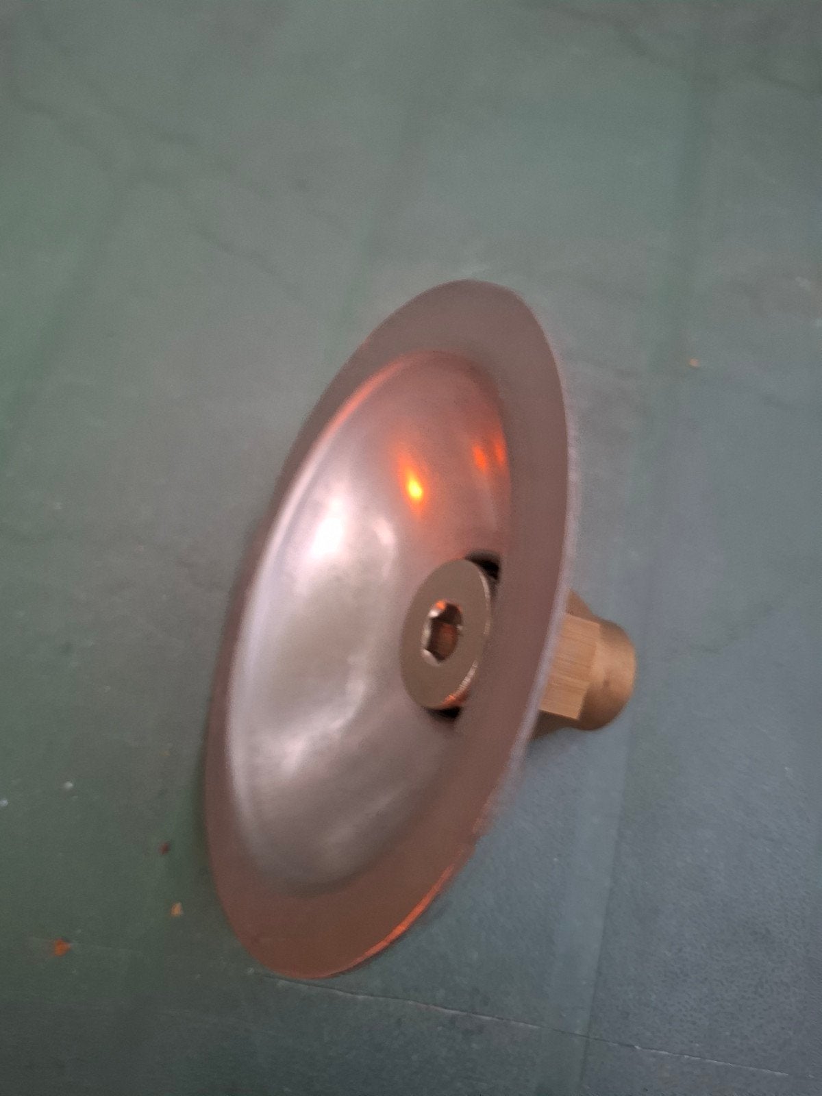RVS afvoerplug met messing aansluiting, Ophalen of Verzenden, Rvs