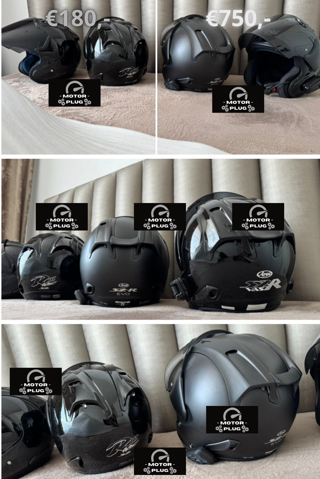 Arai sz helmen (sz VAS-r & sz EVO), Ophalen, Nieuw met kaartje, Jethelm, Arai