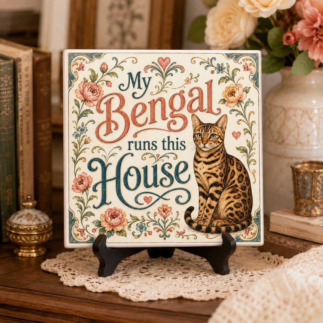 My Bengal runs this House - Bengaal tegel, Ophalen of Verzenden, Nieuw