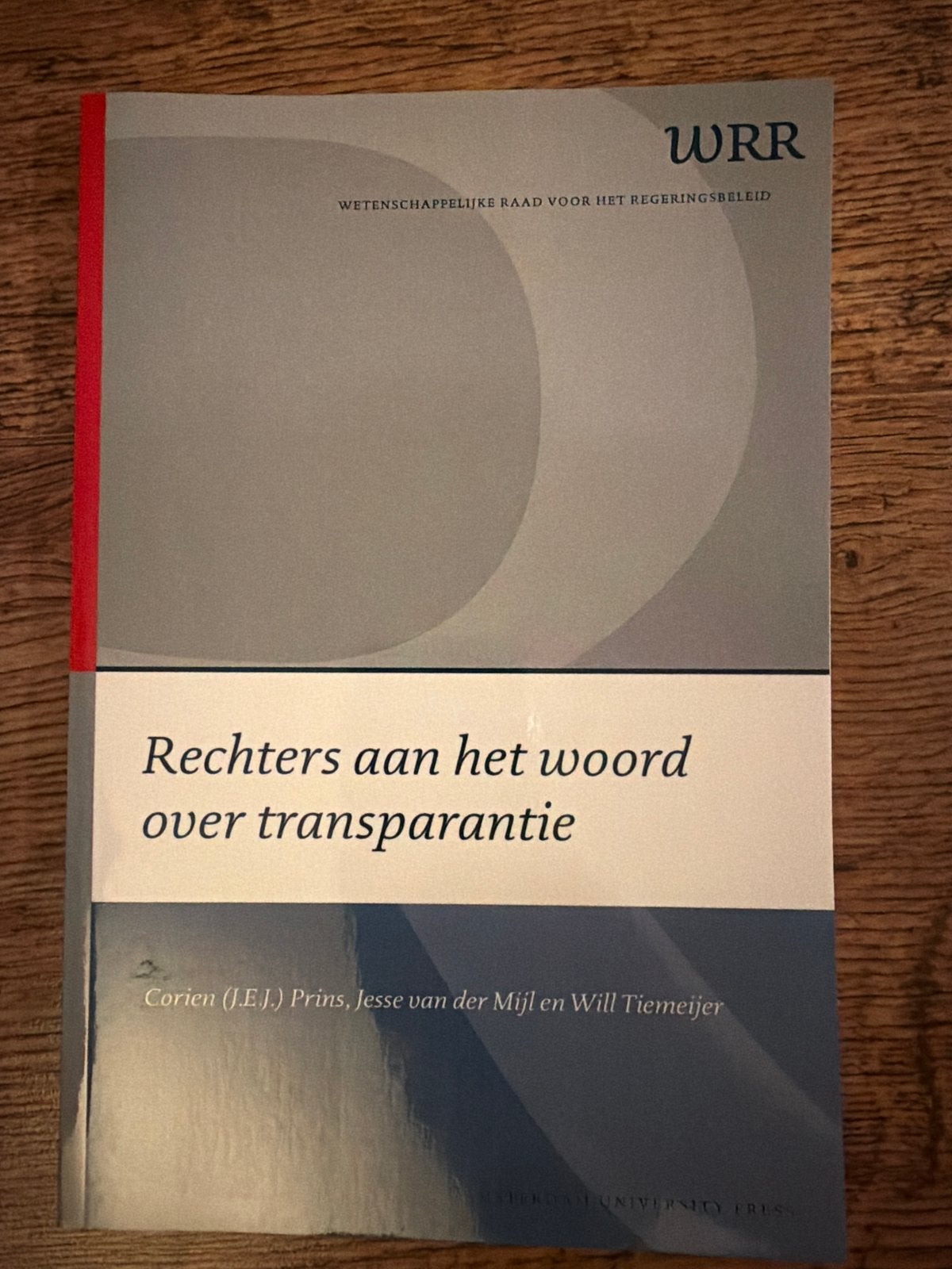 Rechters aan het woord over transparantie - WRR, Boeken, Ophalen, Zo goed als nieuw, Nederland