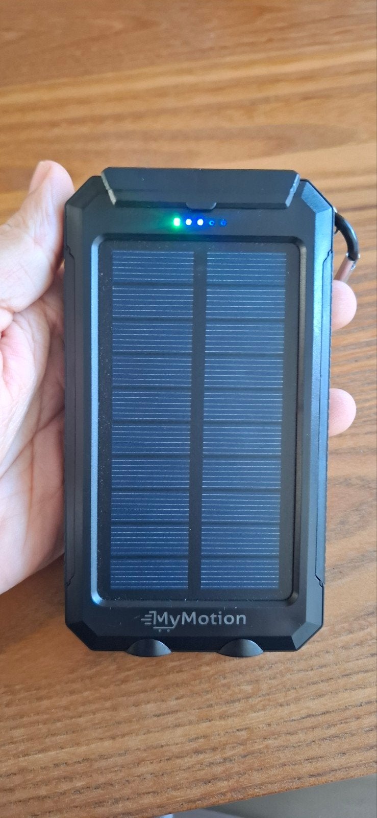 MyMotion 20000mAh Solar Powerbank met Zaklamp en Kompas, Ophalen of Verzenden, Zo goed als nieuw, MyMotion