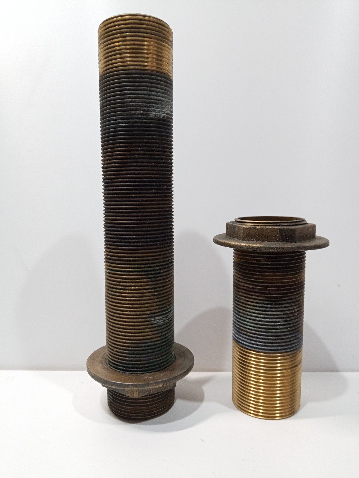 Messing draadeind 130 mm en 250 mm voor tapkraan., Doe-het-zelf en Verbouw, Ophalen of Verzenden