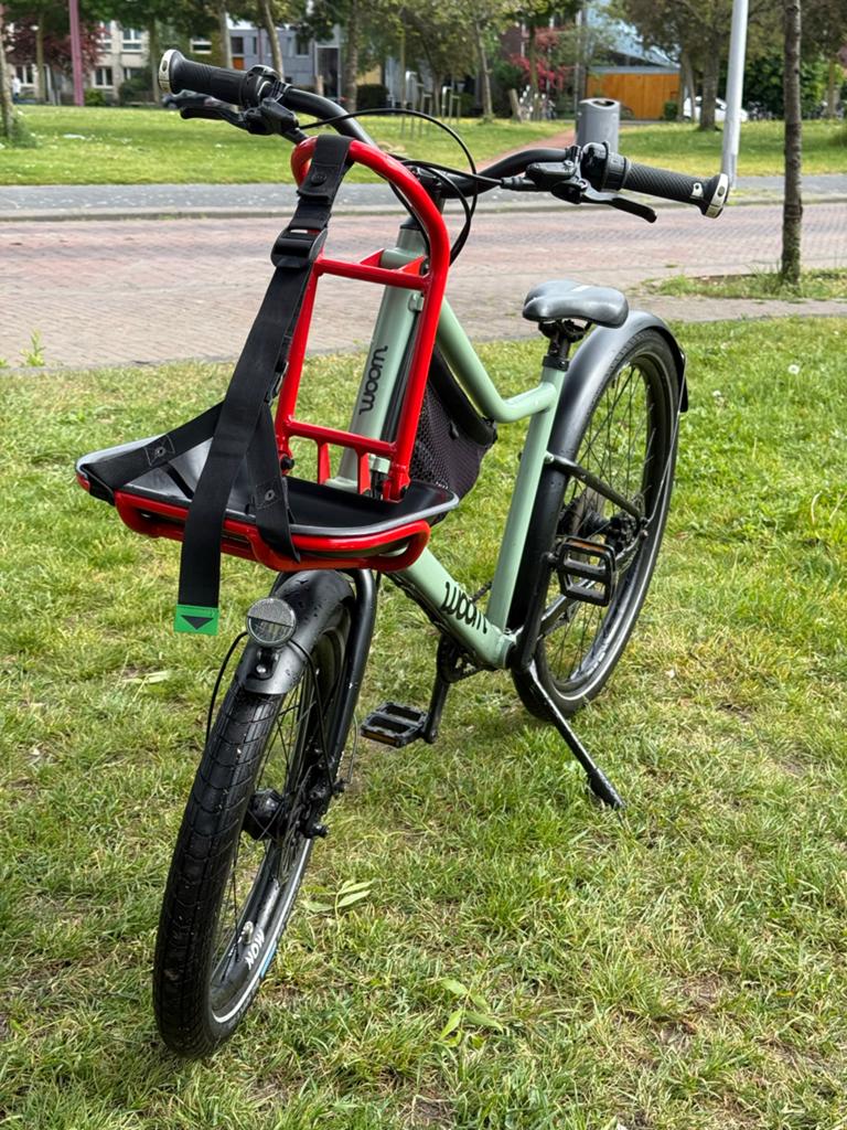 Woom 6 Now kinderfiets 8-12 jaar, lichtgewicht, tassendrager, Ophalen, Gebruikt, Versnellingen, Schijfrem