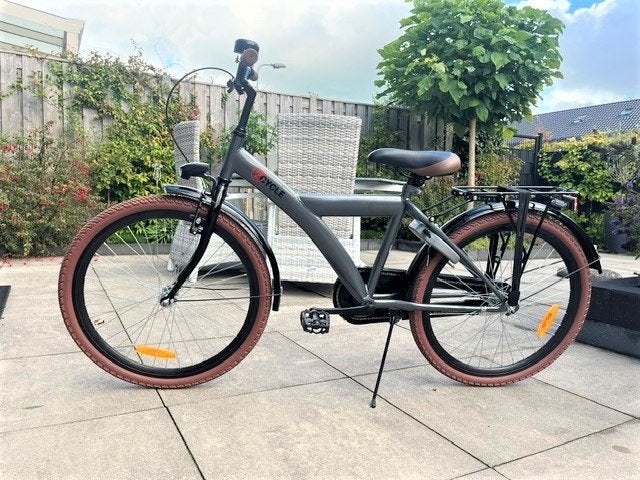 Nieuwe 2Cycle Fighter 24 inch jongensfiets, antraciet/zwart, Ophalen, Nieuw, 2Cycle, Terugtraprem