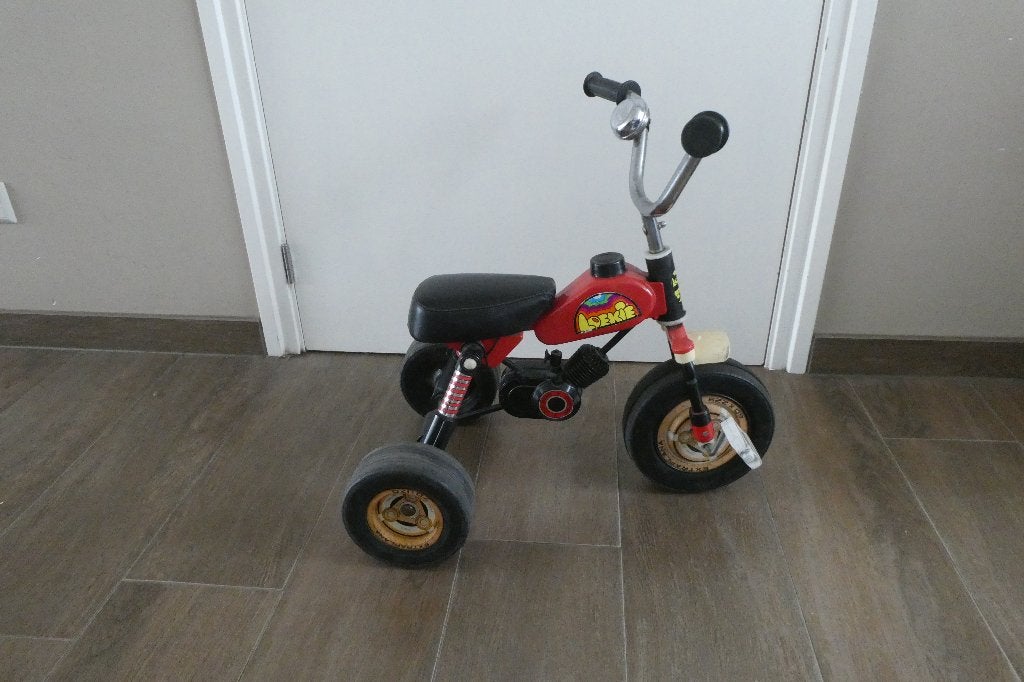 Loekie driewieler, Ophalen, Gebruikt, Loekie