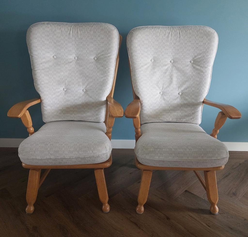 Fauteuils, 2 stuks, Huis en Inrichting, Stoelen, Ophalen, Gebruikt, Twee, Overige kleuren