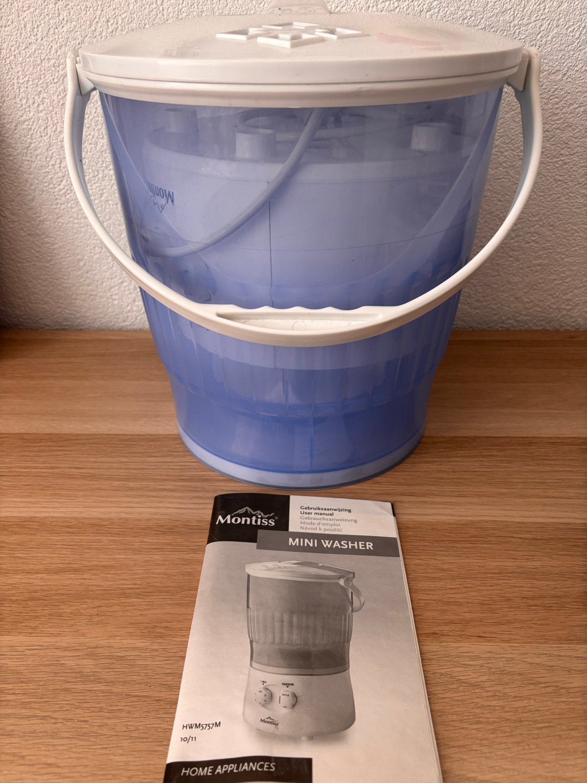 Montiss Mini Wasmachine HWM5757M - Compact en Draagbaar, Ophalen, Minder dan 1200 toeren, Minder dan 85 cm, Minder dan 4 kg