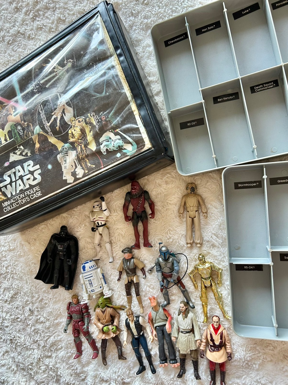 Vintage Kenner mini Action figure collectors case Star Wars, Verzamelen, Star Wars, Ophalen of Verzenden, Gebruikt, Actiefiguurtje