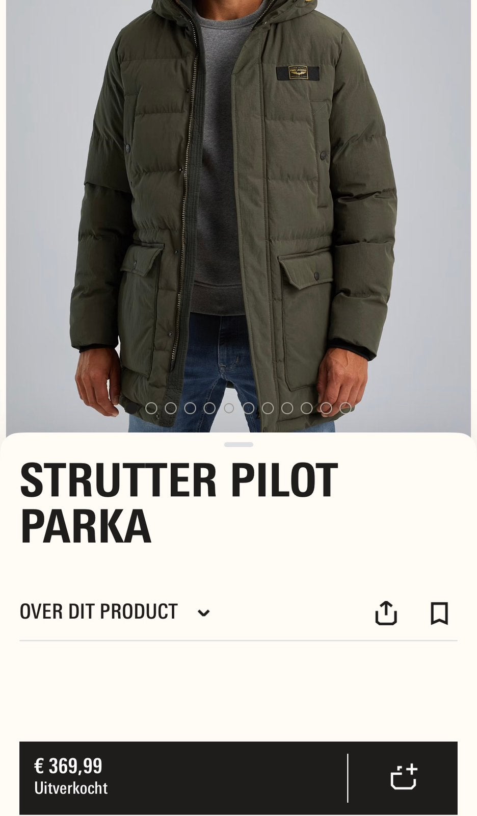 PME Winterjas, Ophalen, Zo goed als nieuw, Overige maten, Groen