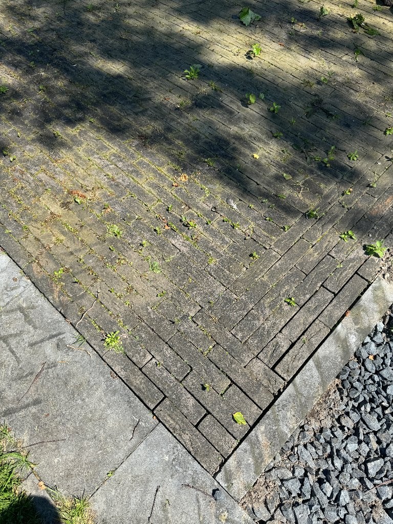 Gebakken handvorm klinker waalformaat 21x10x5 40M2, Ophalen, Keramiek, Klinkers, Zo goed als nieuw