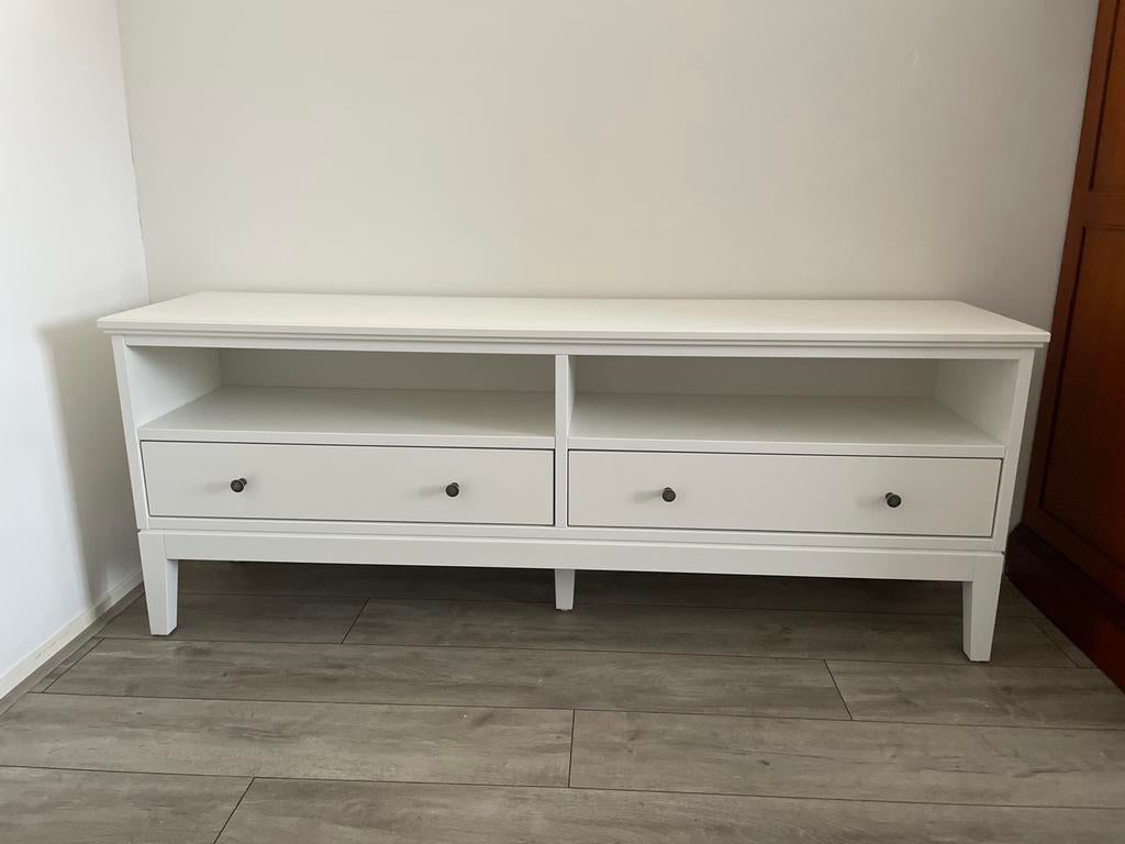 IKEA Idanas TV-meubel wit 162x40x63 cm, Ophalen, Gebruikt, 150 tot 200 cm, Minder dan 100 cm