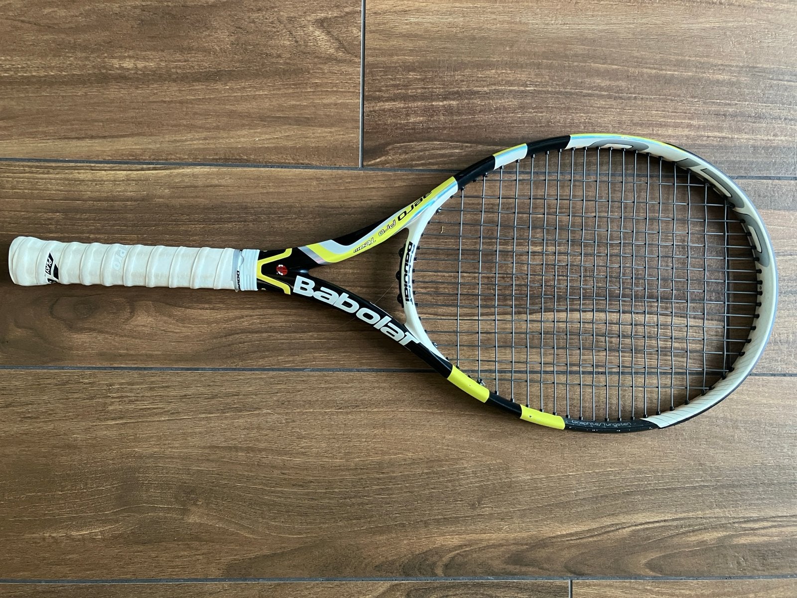 Babolat aero pro team tennisracket gripmaat L2 280gr, Ophalen, Gebruikt, Racket, Babolat